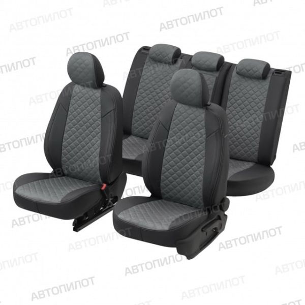 Чехлы Автопилот Алькантара Ромб на Москвич 3 (2022+) Чехлы Автопилот Алькантара Ромб на Москвич 3 (2022+)